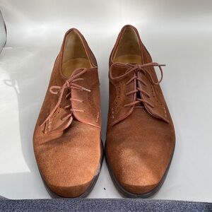 Elegant Brown Suede Oxford Shoes (LOT 408)
